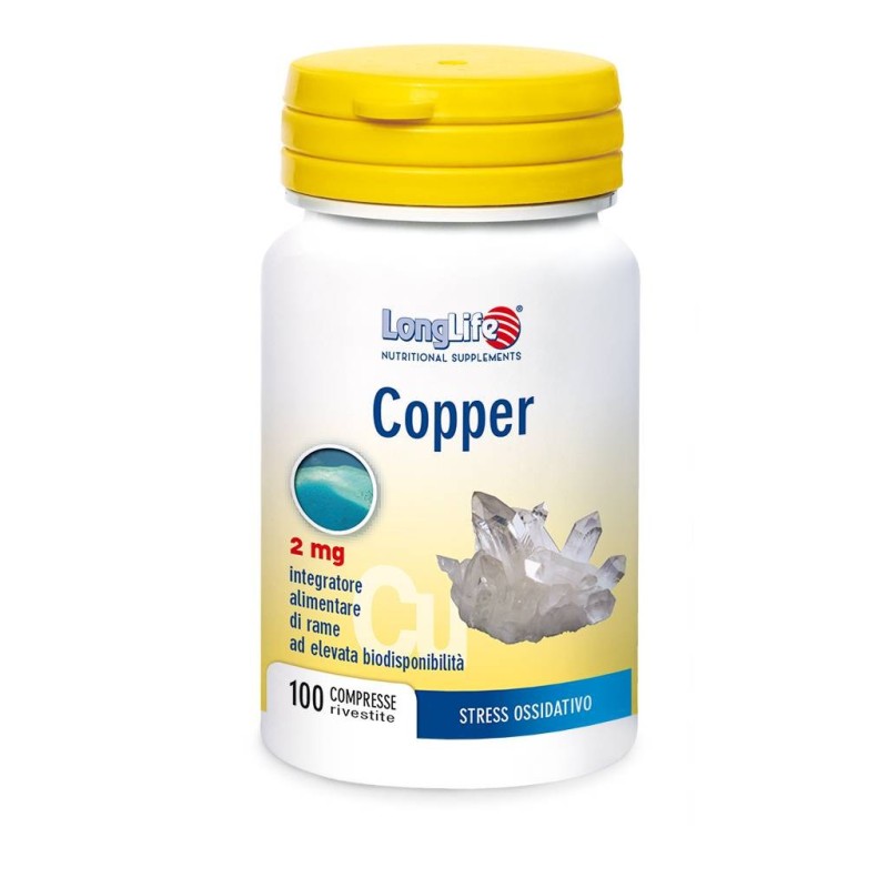 Longlife Copper 2 Mg 100 Compresse