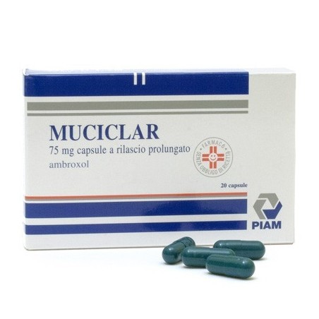 Piam Farmaceutici Muciclar 15mg/5ml Sciroppo Muciclar 75 Mg Capsule A Rilascio Prolungato Muciclar 30 Mg Granulato Per Soluzione