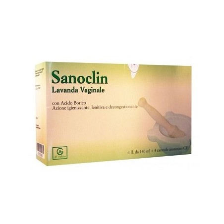 Abbate Gualtiero Sanoclin Lavanda Vaginale 4 Flaconi 140 Ml