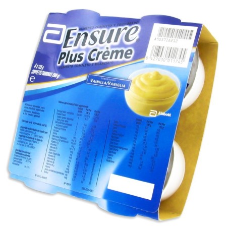 Abbott Ensure Plus Creme Vaniglia 4 Coppette Da 125 G