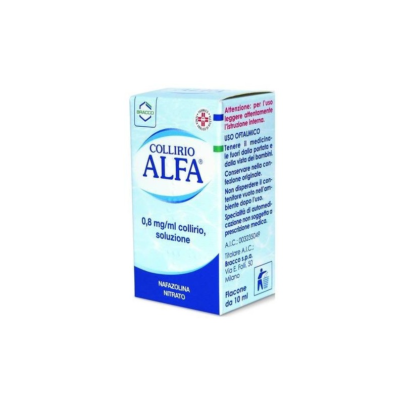 Dompe' Farmaceutici Collirio Alfa Decongestionante 0,8 Mg/ml Collirio, Soluzione Nafazolina Nitrato