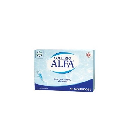 Dompe' Farmaceutici Collirio Alfa Decongestionante 0,8 Mg/ml Collirio, Soluzione Nafazolina Nitrato