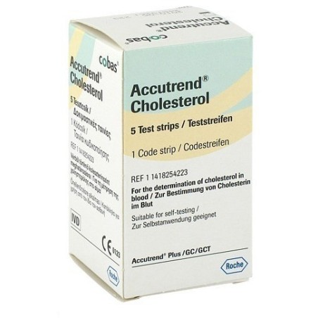 Roche Diagnostics Test Colesterolo Totale Accutrend Cholesterol 5 Pezzi