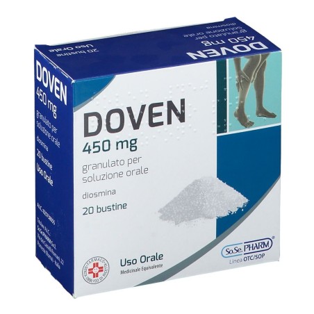 So. Se. Pharm Doven 450 Mg Granulato Per Soluzione Oralediosminamedicinale Equivalente