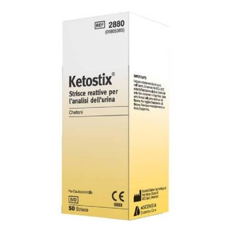 Ascensia Diabetes Care Italy Strisce Misurazione Chetonuria Ketostix 50 Pezzi