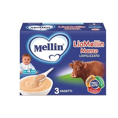 Danone Nutricia Soc. Ben. Liomellin Manzo Liofilizzato 10 G 3 Pezzi