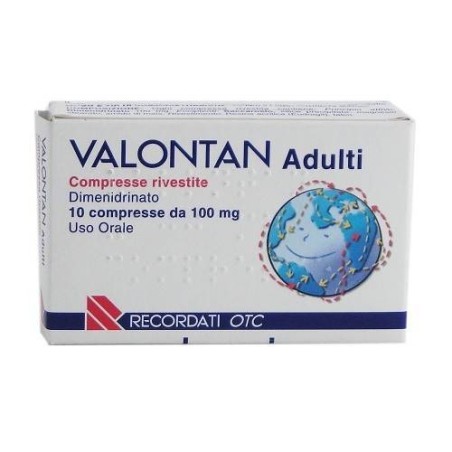 Recordati Valontan Adulti 100 Mg Compresse Rivestite Dimenidrinato