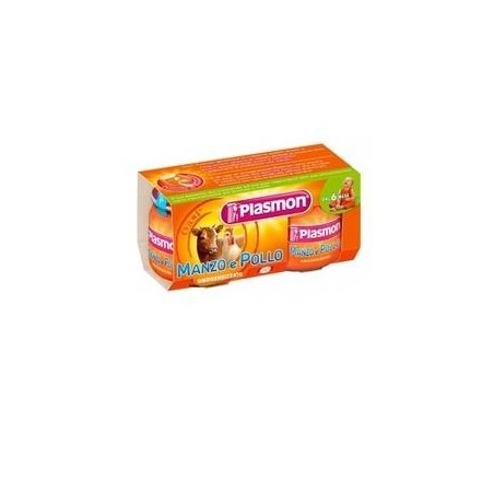 Plasmon Omogeneizzato Manzo/pollo 80 G X 2 Pezzi