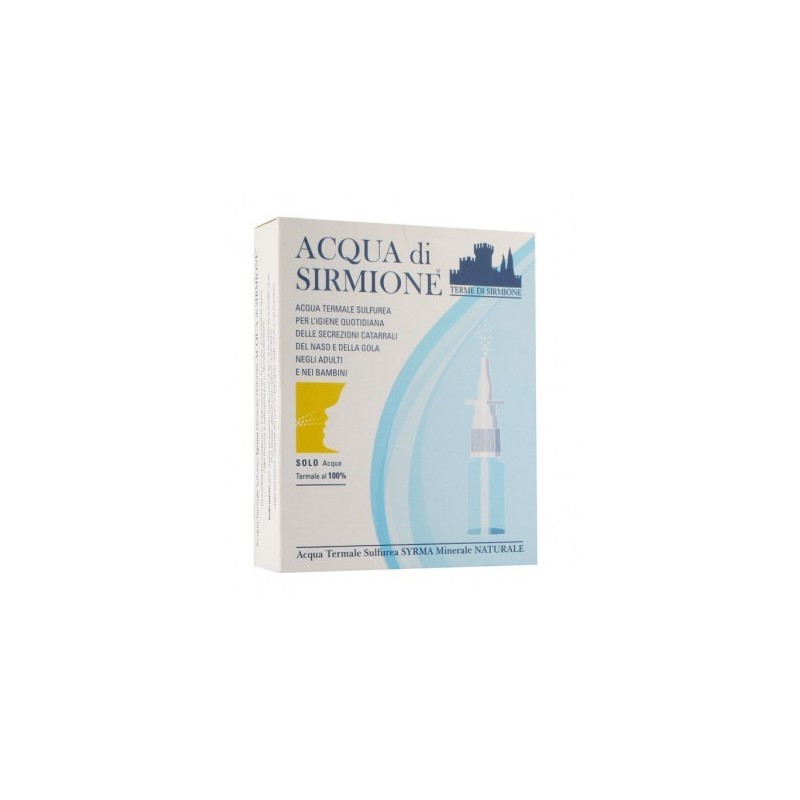 Terme Di Sirmione Acqua Sirmione Minerale Naturale 6 Fiale 15 Ml