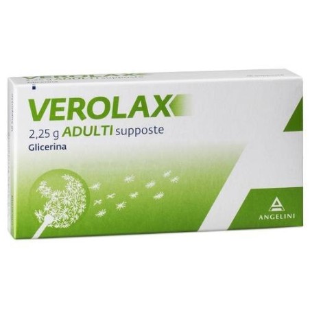 Angelini Verolax 2,25 G Adulti Supposte Glicerina