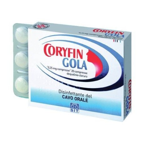 Sit Laboratorio Farmac. Coryfin Gola 0,25 Mg Compresse Orodispersibili Dequalinio Cloruro