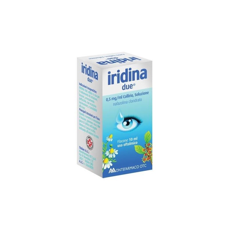 Montefarmaco Otc Iridina Due 0,5mg/ml Collirio, Soluzione Nafazolina Cloridrato