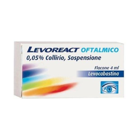 Johnson & Johnson Levoreact Oftalmico 0,05 % Collirio, Sospensione Levocabastina Cloridrato