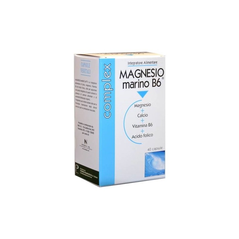 Piemme Pharmatech Italia Magnesio Marino B6 40 Capsule