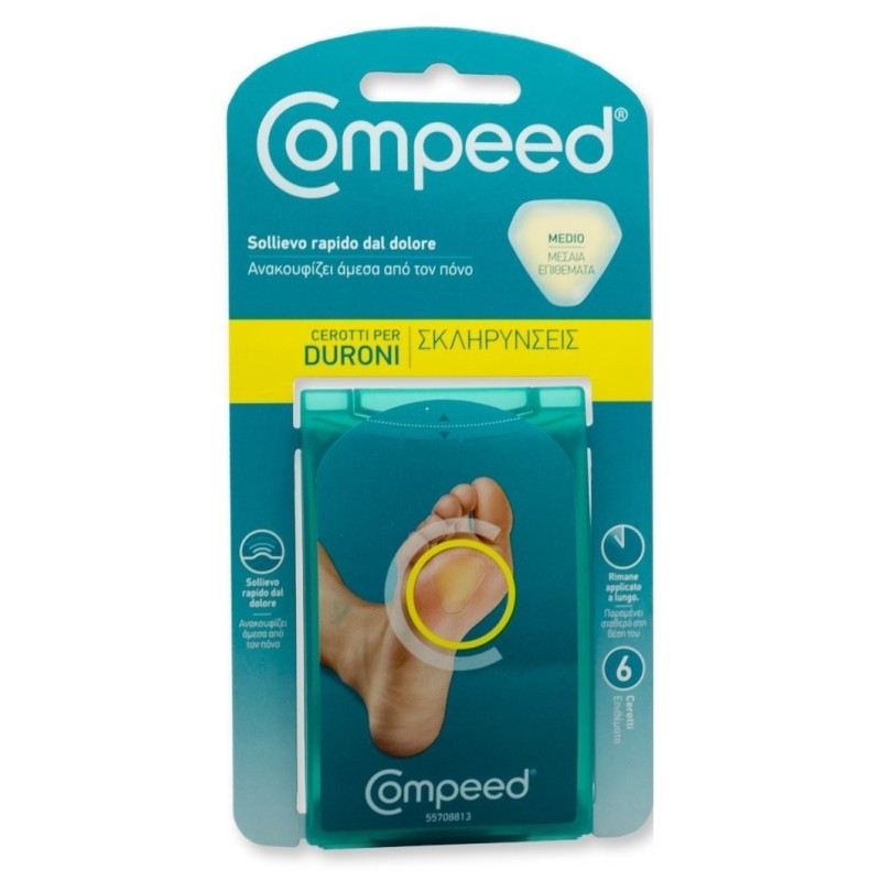 Perrigo Italia Compeed Duroni Cerotti Formato Medio 6 Pezzi