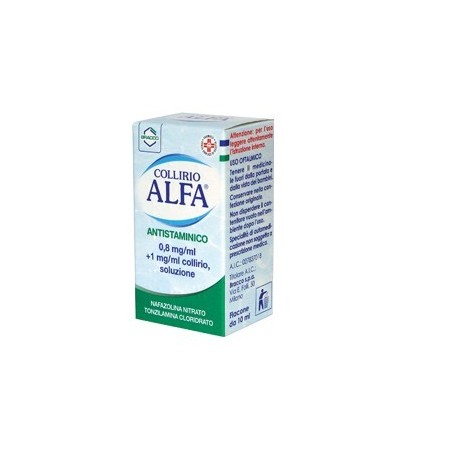 Dompe' Farmaceutici Collirio Alfa Antistaminico 0,8 Mg/ml + 1 Mg/ml Collirio, Soluzione  Nafazolina Nitrato E Tonzilamina Clorid