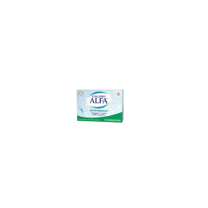 Dompe' Farmaceutici Collirio Alfa Antistaminico 0,8 Mg/ml + 1 Mg/ml Collirio, Soluzione  Nafazolina Nitrato E Tonzilamina Clorid