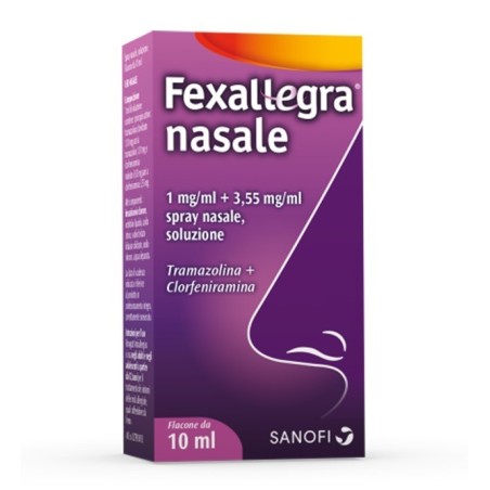 Fexallegra Nasale 1 Mg/ml + 3,55 Mg/ml Spray Nasale, Soluzione Tramazolina + Clorfeniramina