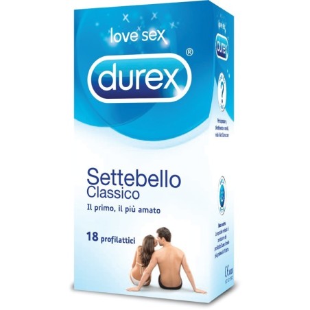 Reckitt Benckiser H. Profilattico Durex Settebello Classico 18 Pezzi