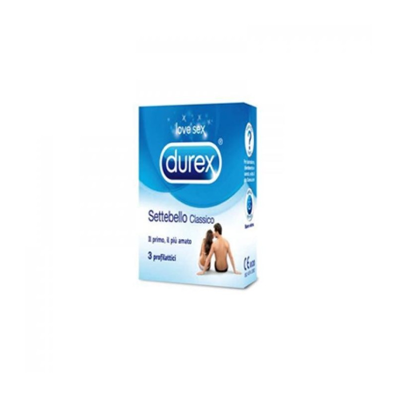 Reckitt Benckiser H. Profilattico Durex Settebello Classico 3 Pezzi