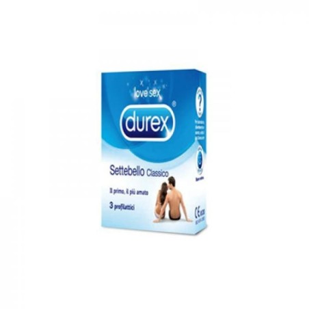 Reckitt Benckiser H. Profilattico Durex Settebello Classico 3 Pezzi