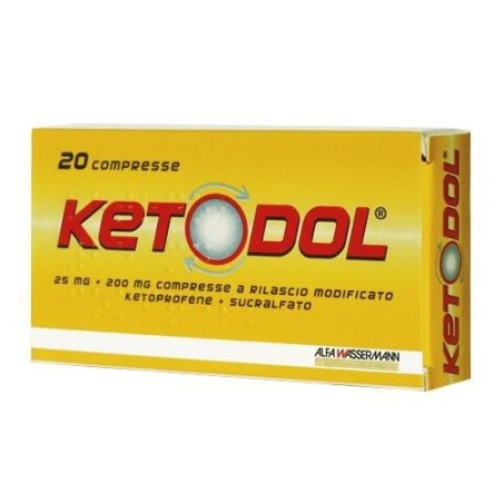 Eg Ketodol 25 Mg + 200 Mg Compresse Ketoprofene E Sucralfato