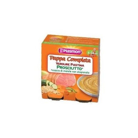 Plasmon Omogeneizzato Pappe Prosciutto Verdura Pastina 190 G X 2 Pezzi