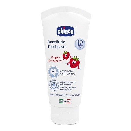 Chicco Dentifricio Fragola 50 Ml 12m+ Con Fluoro