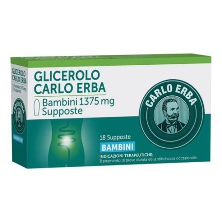 Carlo Erba Otc Glicerolo Carlo Erba Prima Infanzia 900 Mg Supposte Glicerolo Carlo Erba Bambini 1375 Mg Supposte Glicerolo Carlo