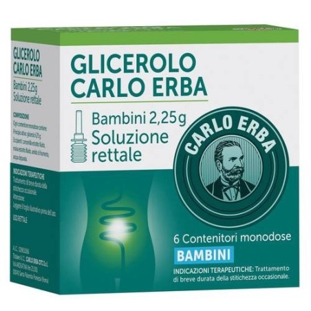 Carlo Erba Otc Glicerolo Carlo Erba Bambini 2,25 G Soluzione Rettale Glicerolo Carlo Erba Adulti 6,75 G Soluzione Rettale Glicer