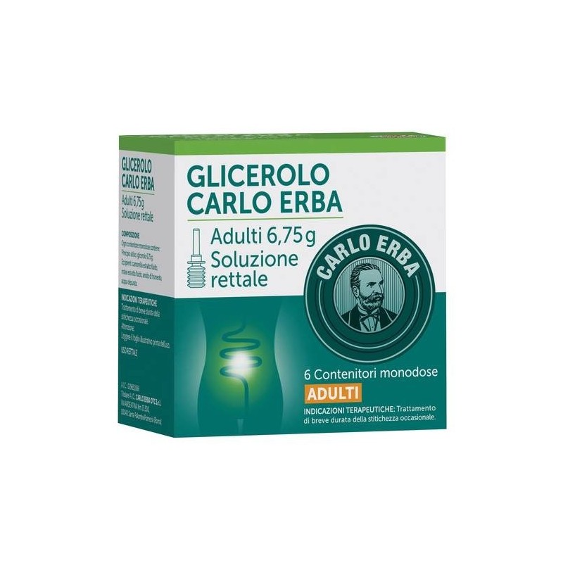 Carlo Erba Otc Glicerolo Carlo Erba Bambini 2,25 G Soluzione Rettale Glicerolo Carlo Erba Adulti 6,75 G Soluzione Rettale Glicer