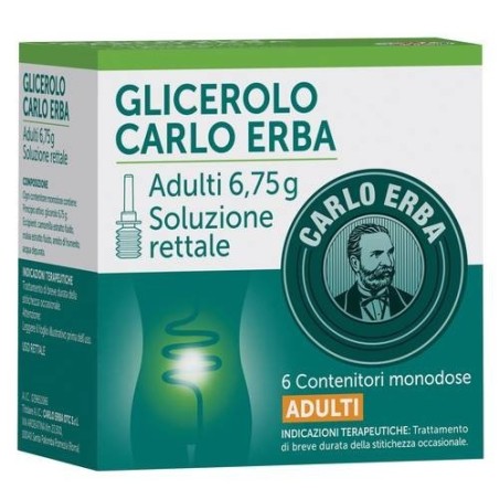 Carlo Erba Otc Glicerolo Carlo Erba Bambini 2,25 G Soluzione Rettale Glicerolo Carlo Erba Adulti 6,75 G Soluzione Rettale Glicer