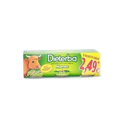 Dieterba Omogeneizzato Manzo 3 Pezzi 80 G