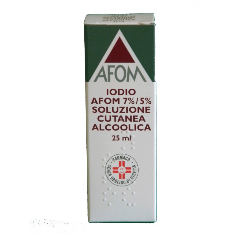 Aeffe Farmaceutici Iodio Afom 7% / 5% Soluzione Cutanea Alcoolica