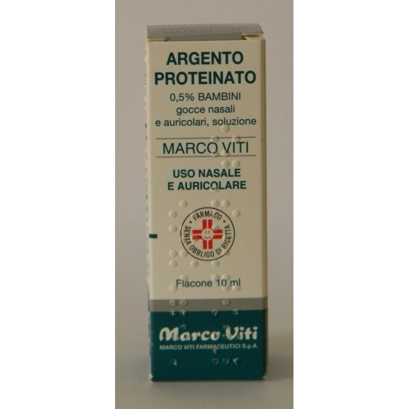 Marco Viti Farmaceutici Argento Proteinato Marco Viti Gocce Nasali E Auricolari, Soluzioneargento Proteinato Marco Viti Bambini 