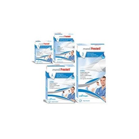 Corman Medicazione Post Operatoria Medipresteril Impermeabile 10x25cm 3 Pezzi