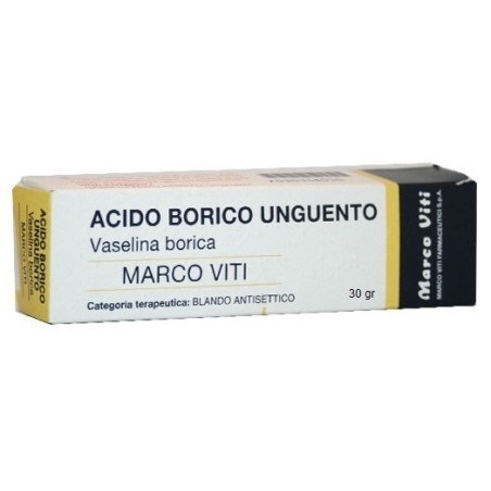 Marco Viti Farmaceutici Acido Borico Marco Viti 3% Soluzione Cutanea Acido Borico Marco Viti 3% Unguento Acido Borico