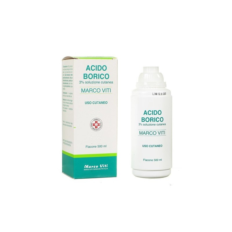 Marco Viti Farmaceutici Acido Borico Marco Viti 3% Soluzione Cutanea Acido Borico Marco Viti 3% Unguento Acido Borico