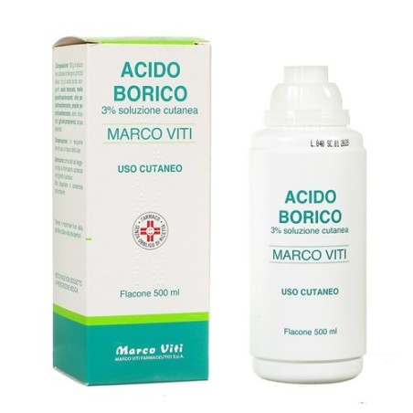 Marco Viti Farmaceutici Acido Borico Marco Viti 3% Soluzione Cutanea Acido Borico Marco Viti 3% Unguento Acido Borico