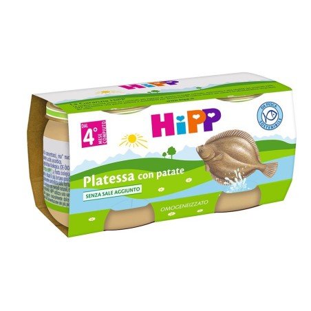 Hipp Italia Hipp Omogeneizzato Platessa Con Patate 2x80 G