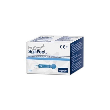 Sanofi Lancette Pungidito Mystar Sylkfeel Lancets Gauge 28 25 Pezzi