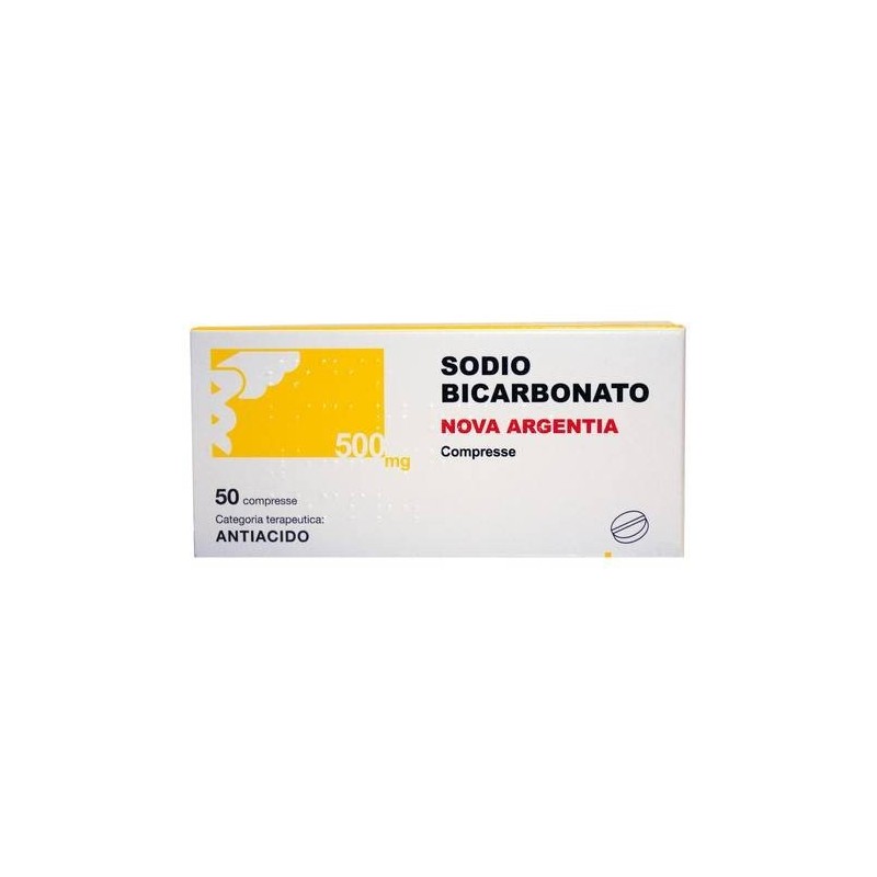 Nova Argentia Ind. Farm Sodio Bicarbonato Nova Argentia 500 Mg Compresse Sodio Bicarbonato