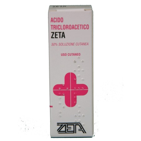 Zeta Farmaceutici Acido Tricloroacetico Zeta 50% Soluzione Cutanea