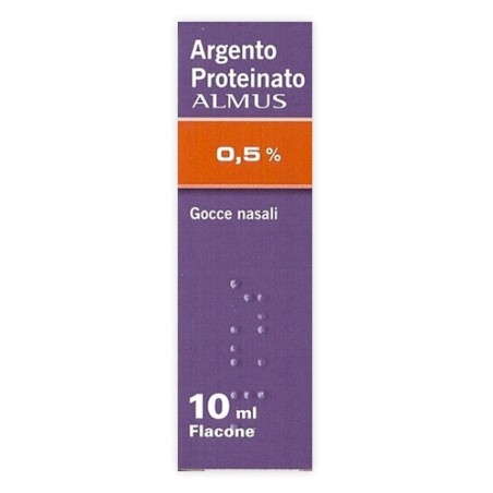 Argento Proteinato Almus Bambini 0,5% Gocce Nasali E Auricolari, Soluzione Argento Proteinato Almus Adulti1% Gocce Nasali E Auri