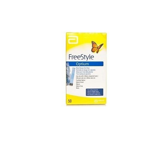 Abbott Diabetes Care Italia Strisce Misurazione Glicemia Freestyle Optium Test Strips 50 Pezzi Senza Calibrazione