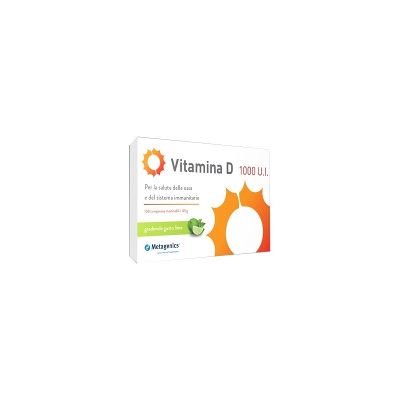 Metagenics Belgium Bvba Vitamina D 1000 Ui 168 Compresse Masticabili