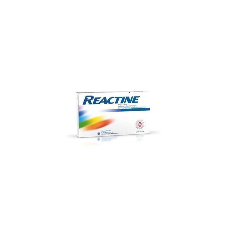 REACTINE*6 cpr 5 mg + 120 mg rilascio prolungato