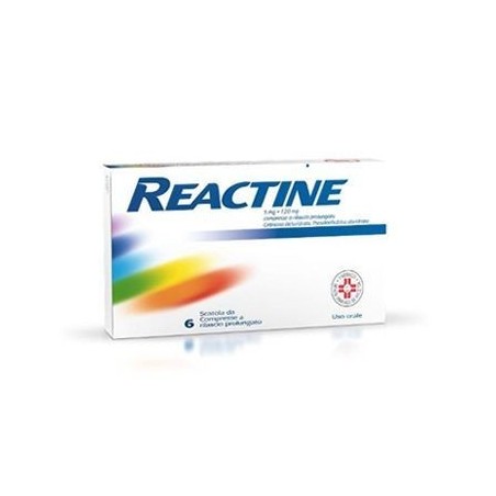 REACTINE*6 cpr 5 mg + 120 mg rilascio prolungato