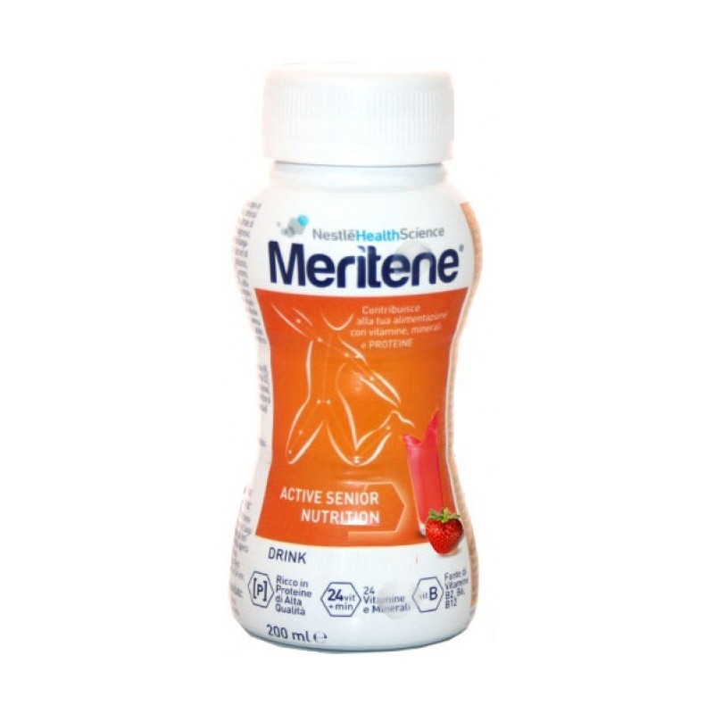 Nestle' It. Meritene Drink Fragola Alimento Arricchito 200 Ml