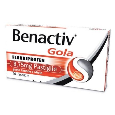 Reckitt Benckiser H. Benactiv Gola 2,5 Mg/ml Collutorio Benactiv Gola 2,5 Mg/ml Spray Per Mucosa Orale Benactiv Gola 8,75 Mg Pas